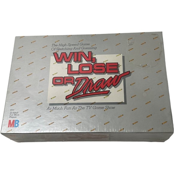 1987 WIN, LOSE or Draw Board Game Original Edition MB Disney VTG Collectible New - Picture 1 of 7